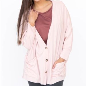 Dusty Pink Urban Cardi by Agnes & Dora NWT